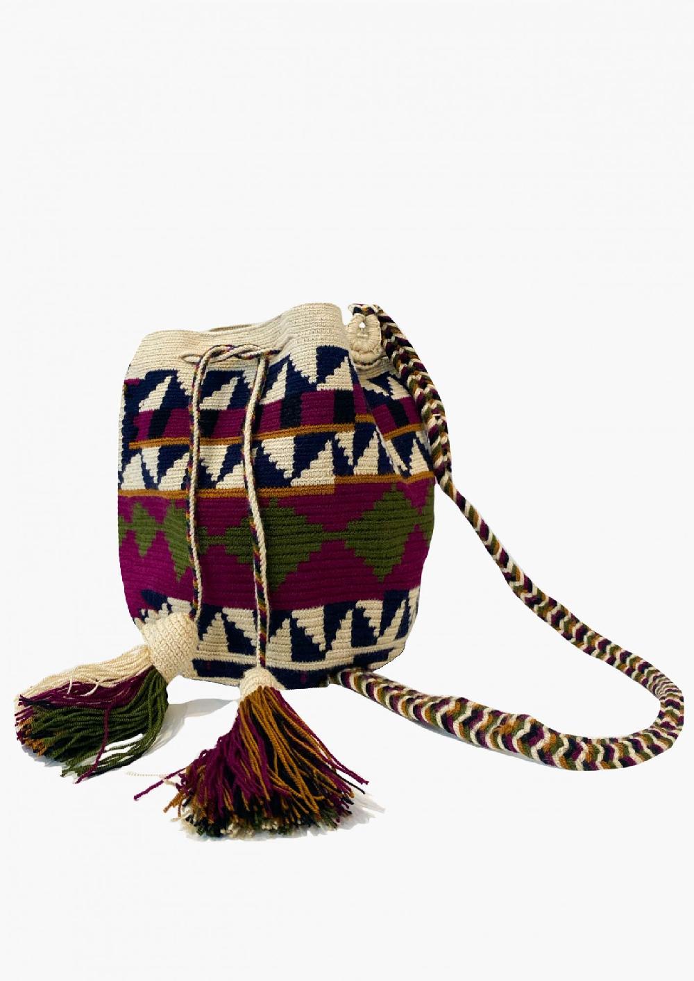 laura urbinati GUANABANA CROSSBODY M BAG - BEARBERRY HANDMADE IN COLOMBIA