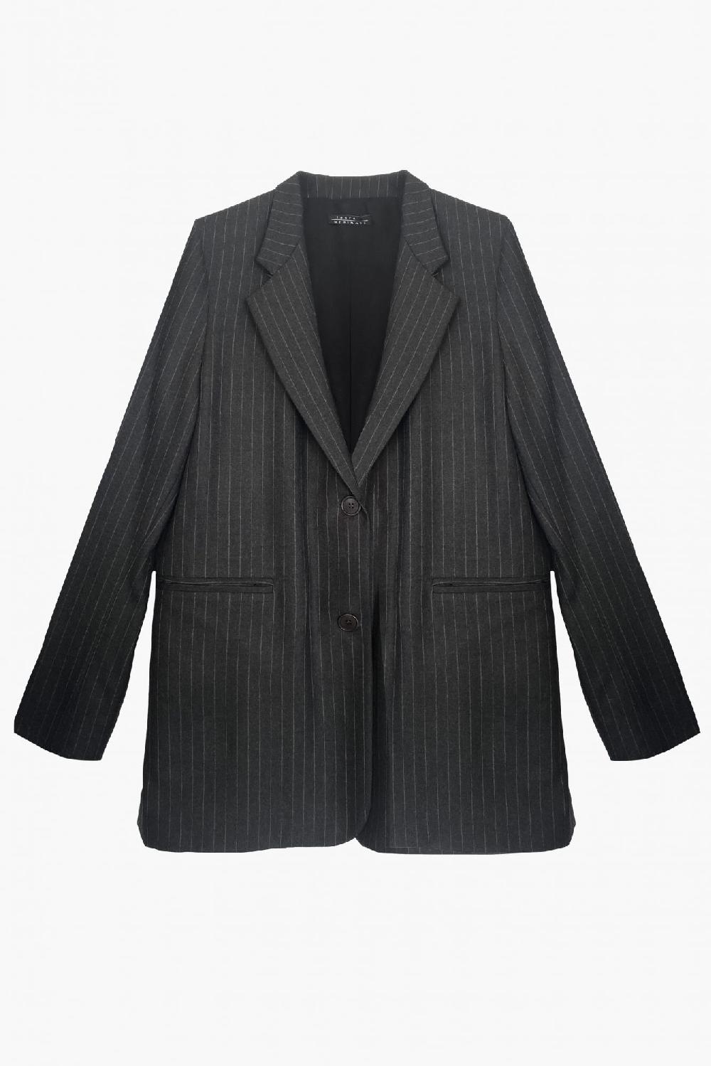 laura urbinati BLAZER WOOL PINSTRIPES