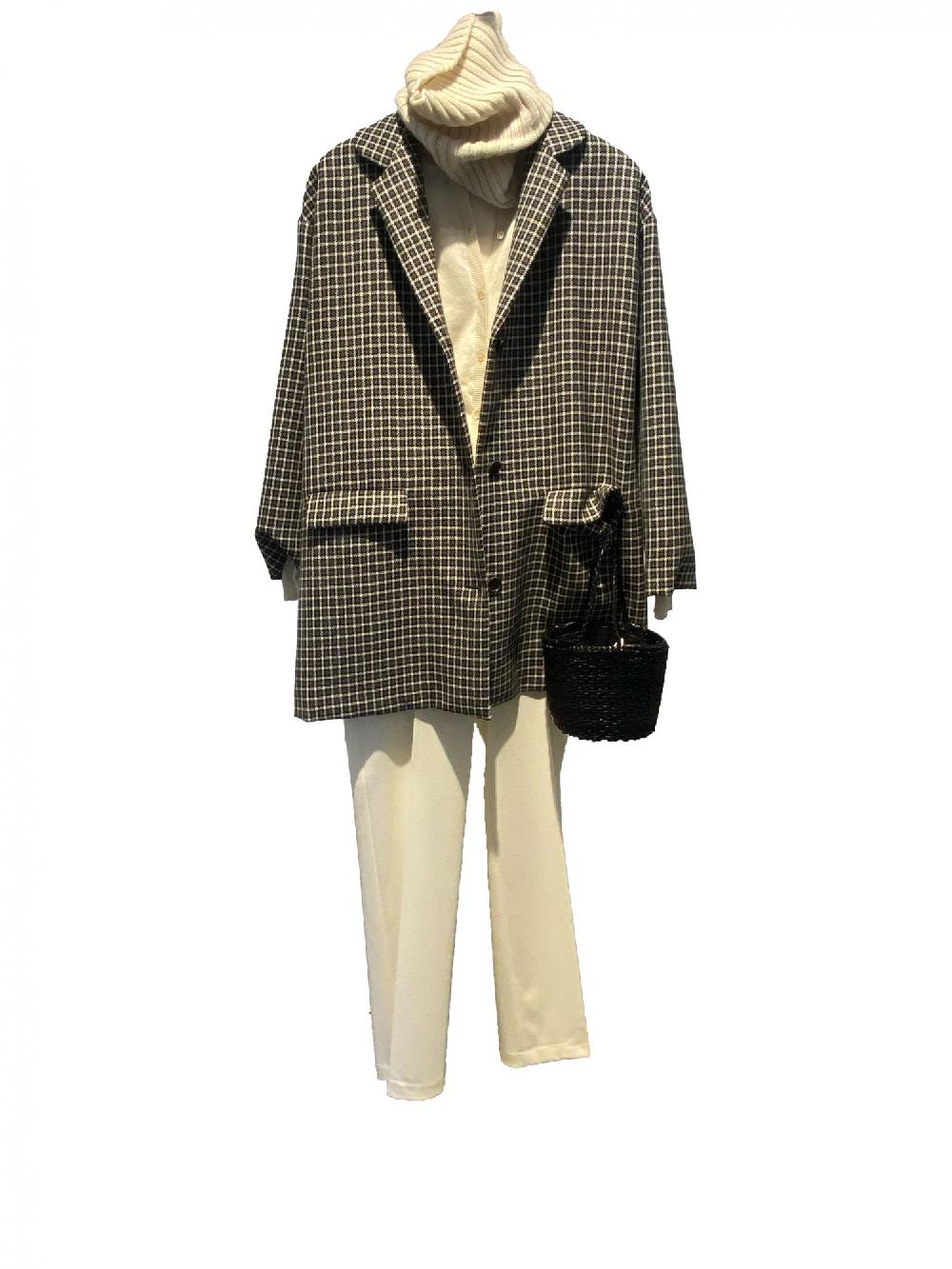 Laura Urbinati COAT 100% VIRGIN WOOL TWEED