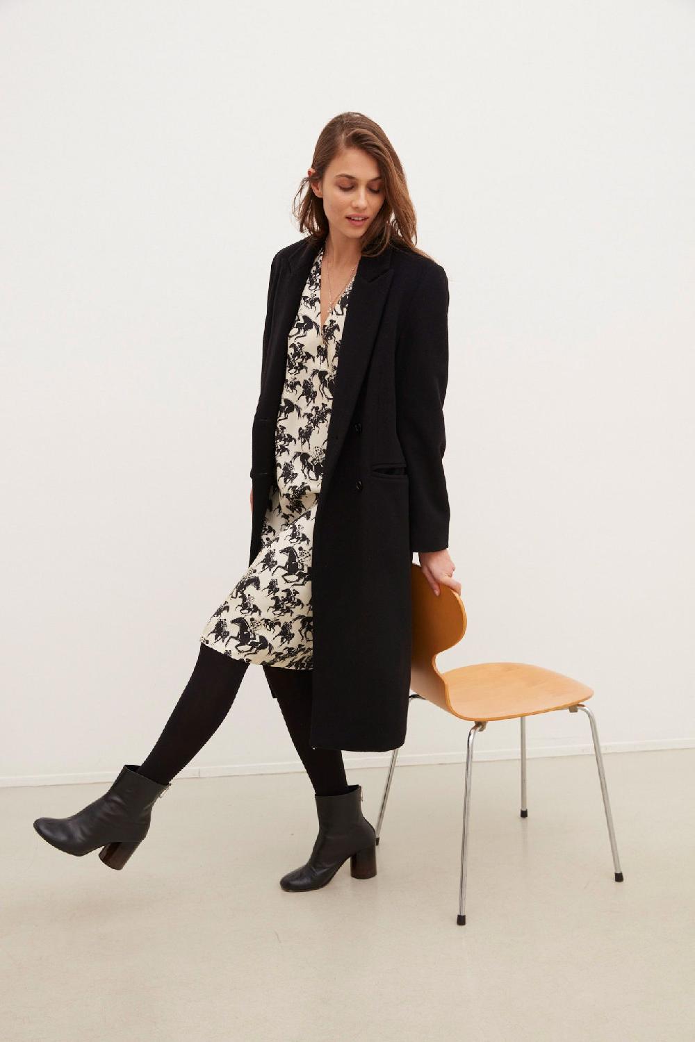 Laura Urbinati DOUBLE BREASTED COAT WOOL CASHMERE