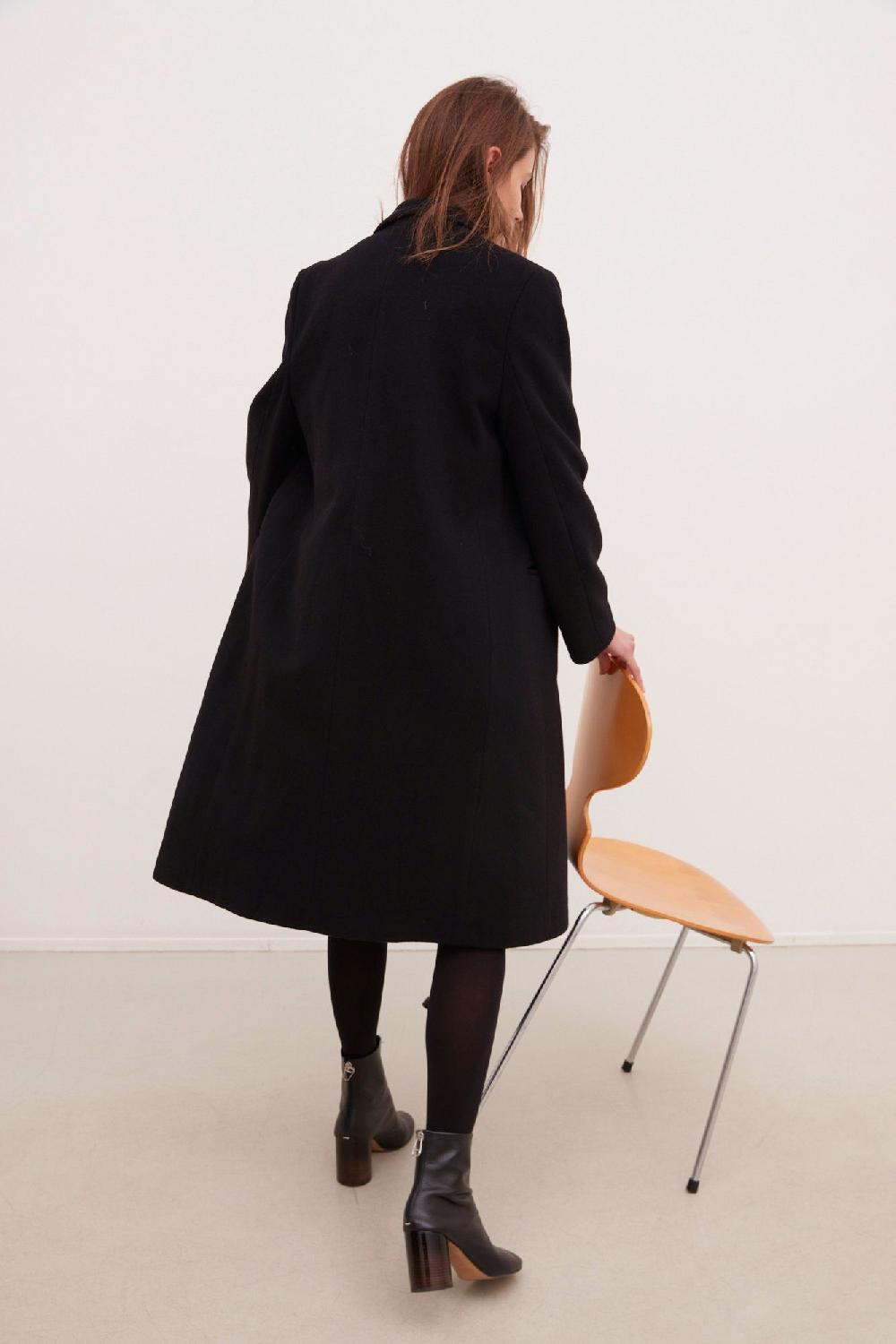 Laura Urbinati DOUBLE BREASTED COAT WOOL CASHMERE