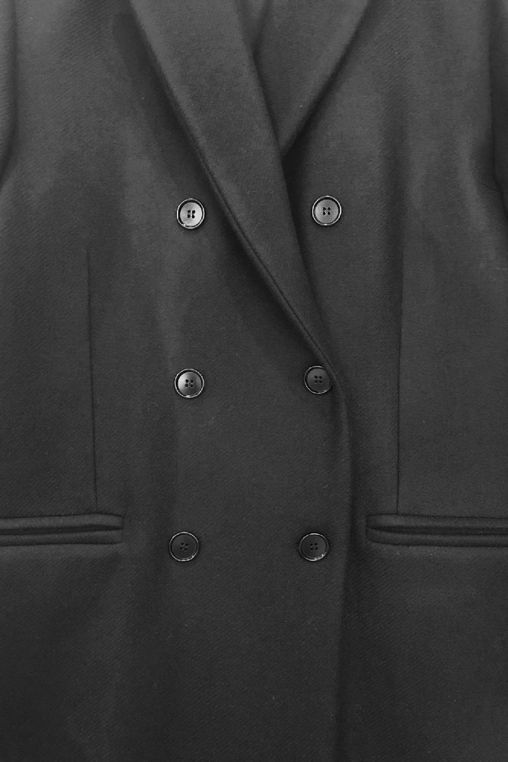 Laura Urbinati DOUBLE BREASTED COAT WOOL CASHMERE