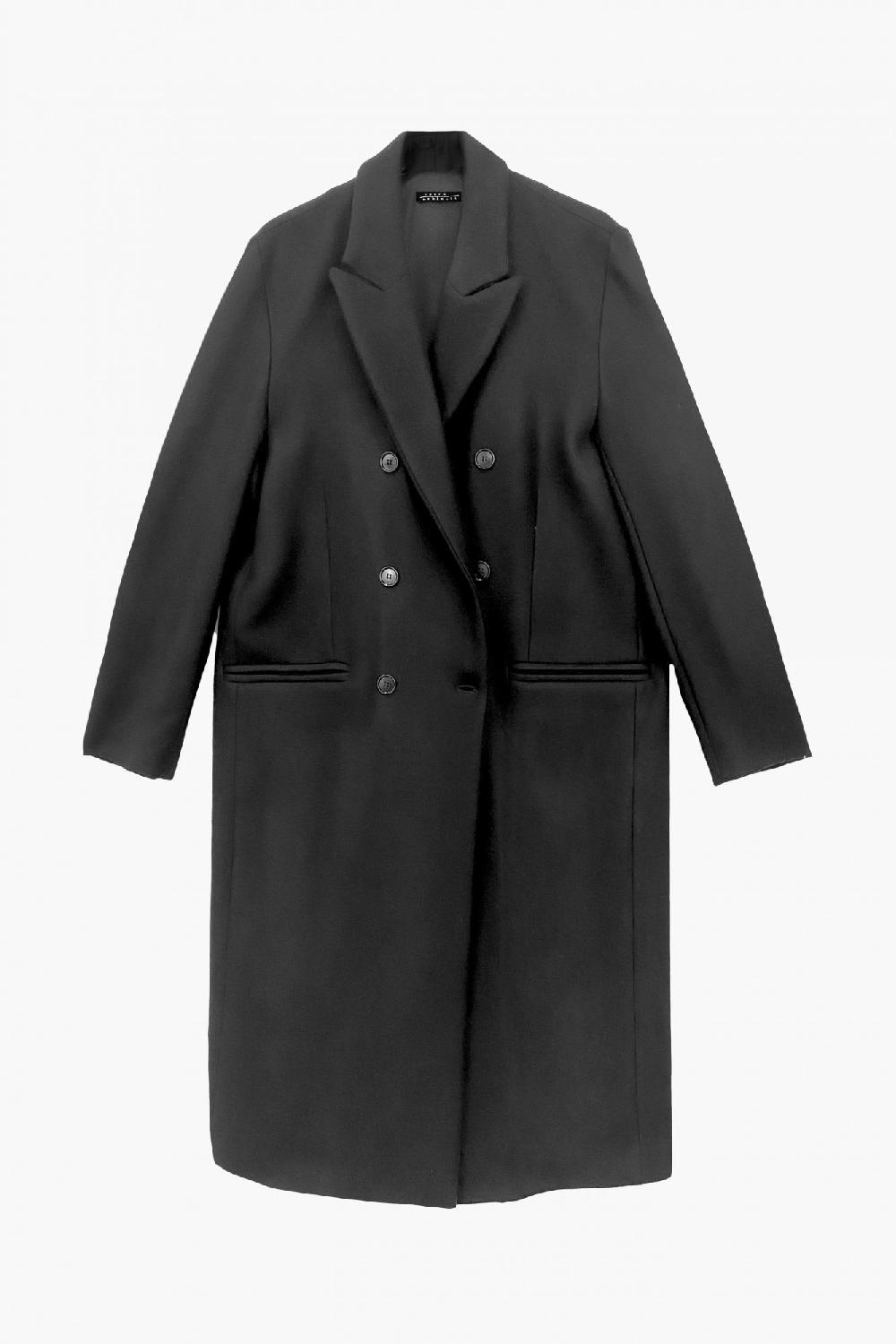 laura urbinati DOUBLE BREASTED COAT WOOL CASHMERE