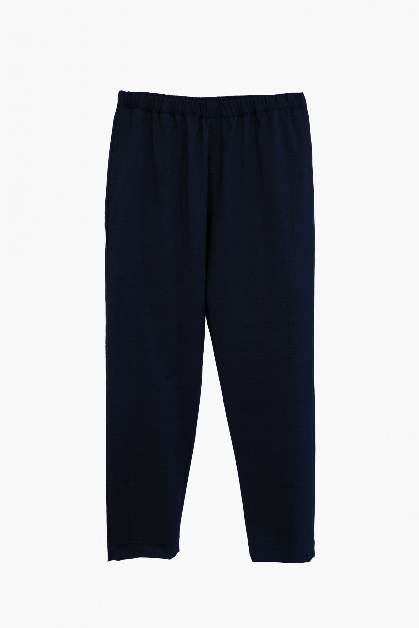 laura urbinati ELASTIC WAIST PANTS STRETCH WOOL