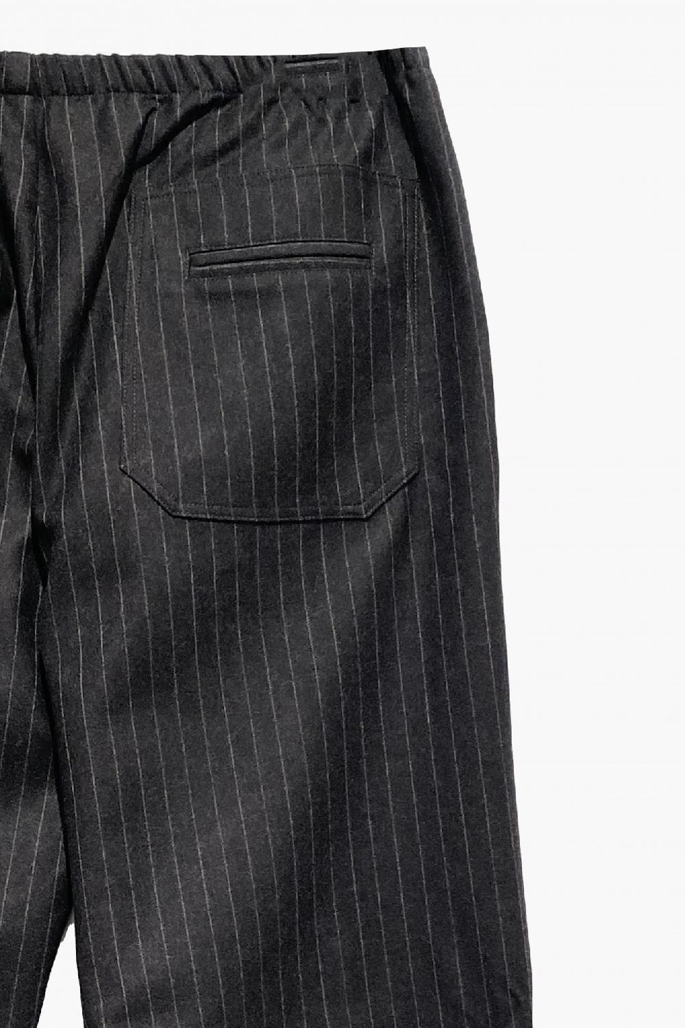 Laura Urbinati ELASTIC WAIST PANTS WOOL PINSTRIPES