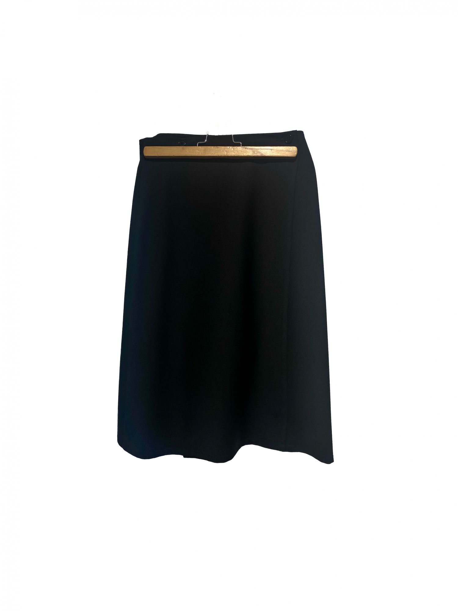 laura urbinati FOLDED SKIRT STRETCH WOOL