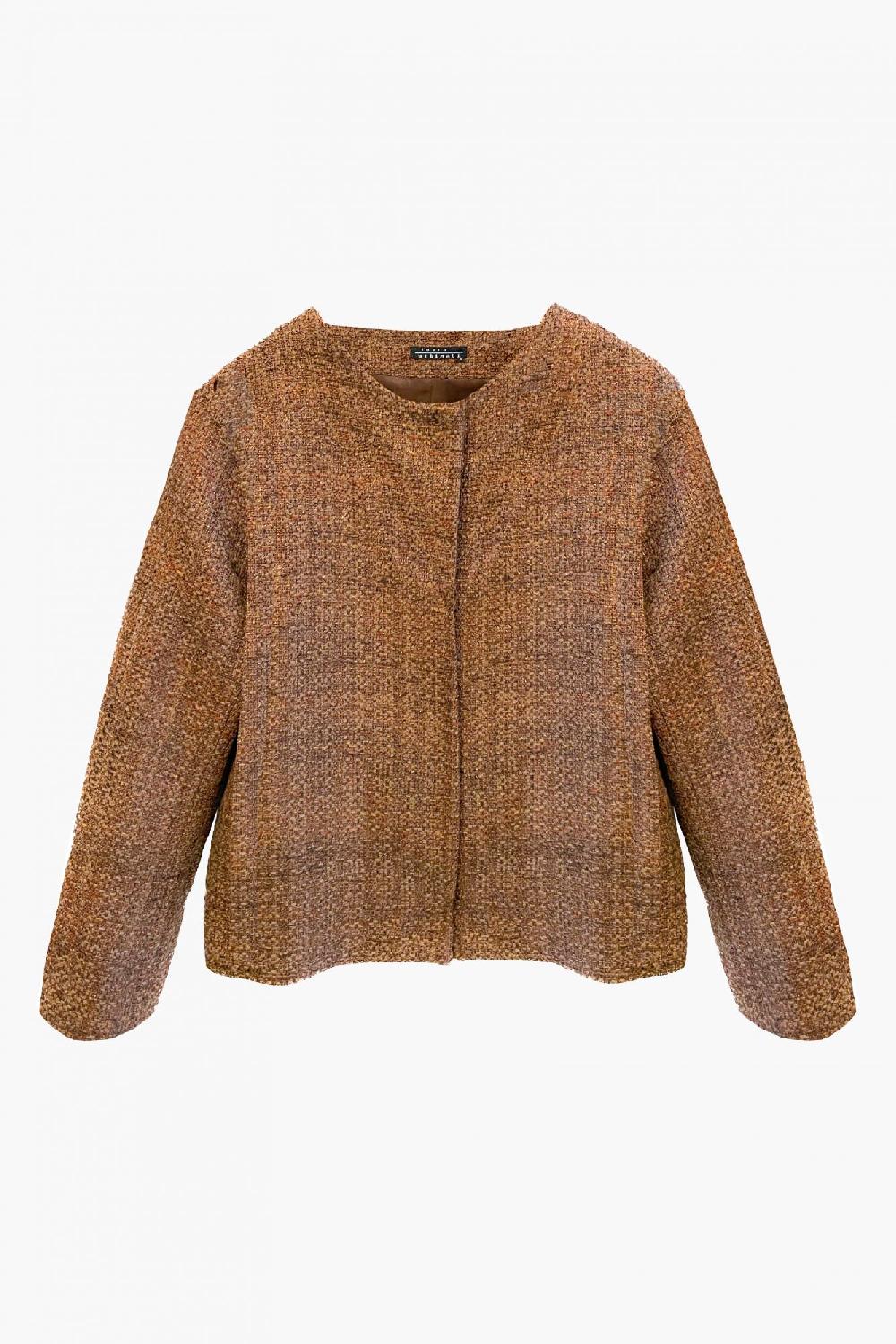 Laura Urbinati JACKET CANVAS WOOL LUREX