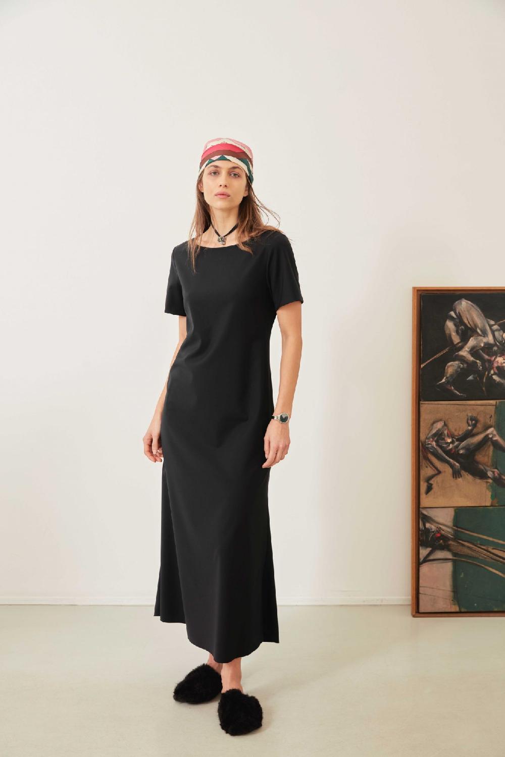 laura urbinati MAXI DRESS STRETCH WOOL