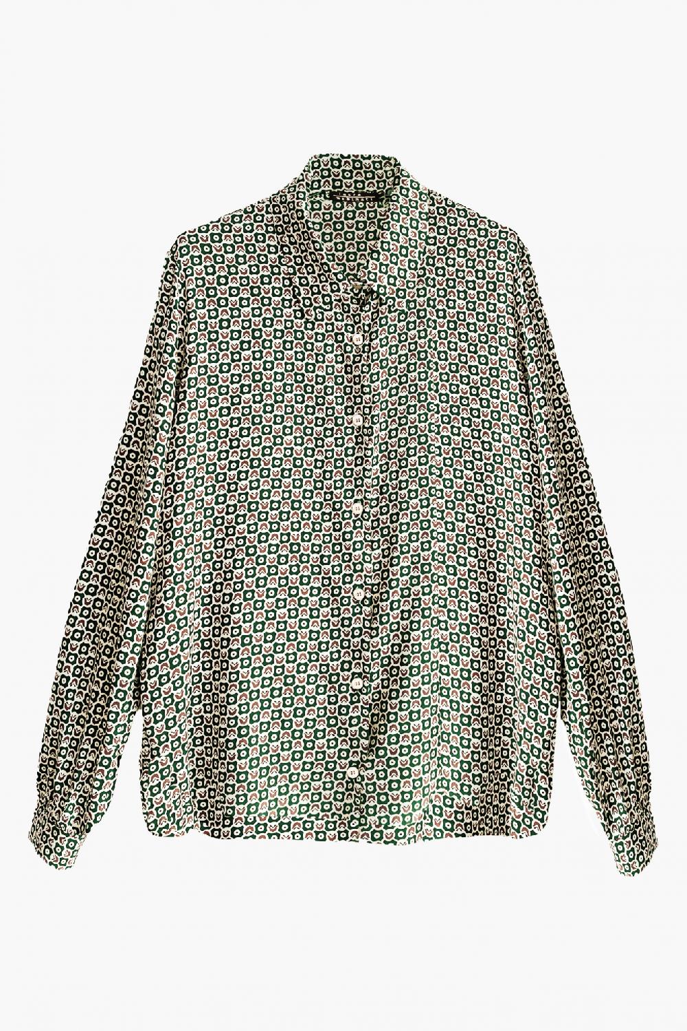 laura urbinati OVERSIZED SHIRT VERDE