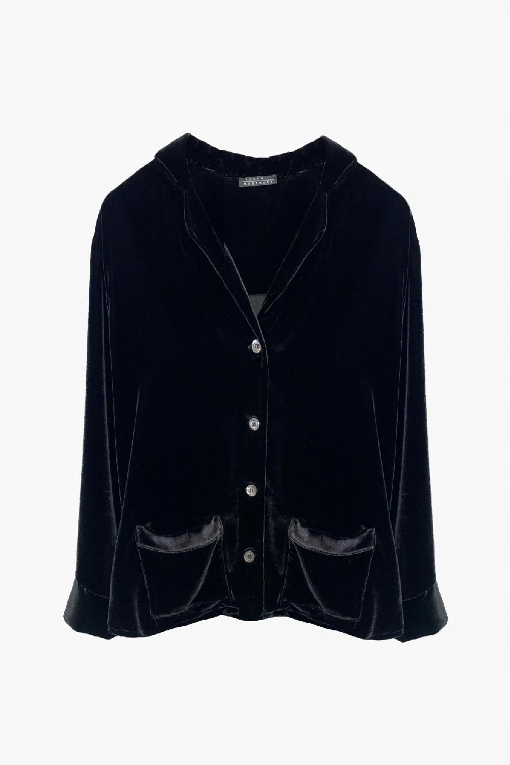 Laura Urbinati PAJAMA SHIRT SILK VELOUR