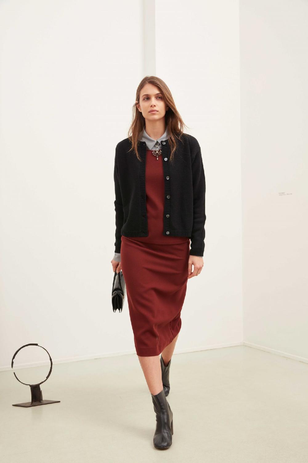 laura urbinati PENCIL SKIRT WOOL CREPE