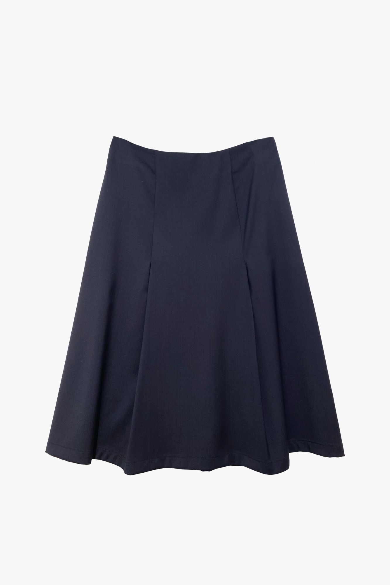 laura urbinati PLEATED SKIRT STRETCH WOOL
