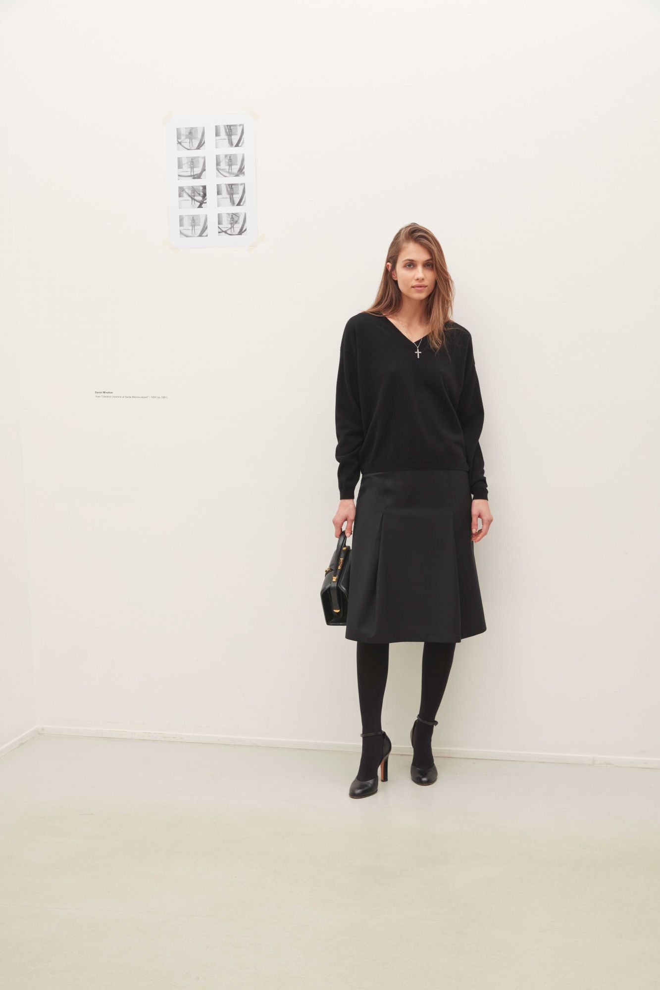 laura urbinati PLEATED SKIRT STRETCH WOOL