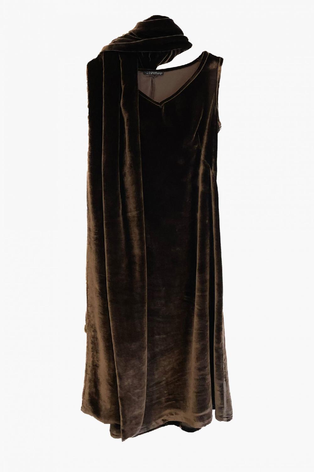 Laura Urbinati SCARF DRESS SILK VELOUR