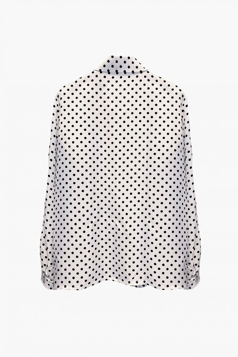 Laura Urbinati SHIRT SILK TWILL POLKA DOTS PRINT