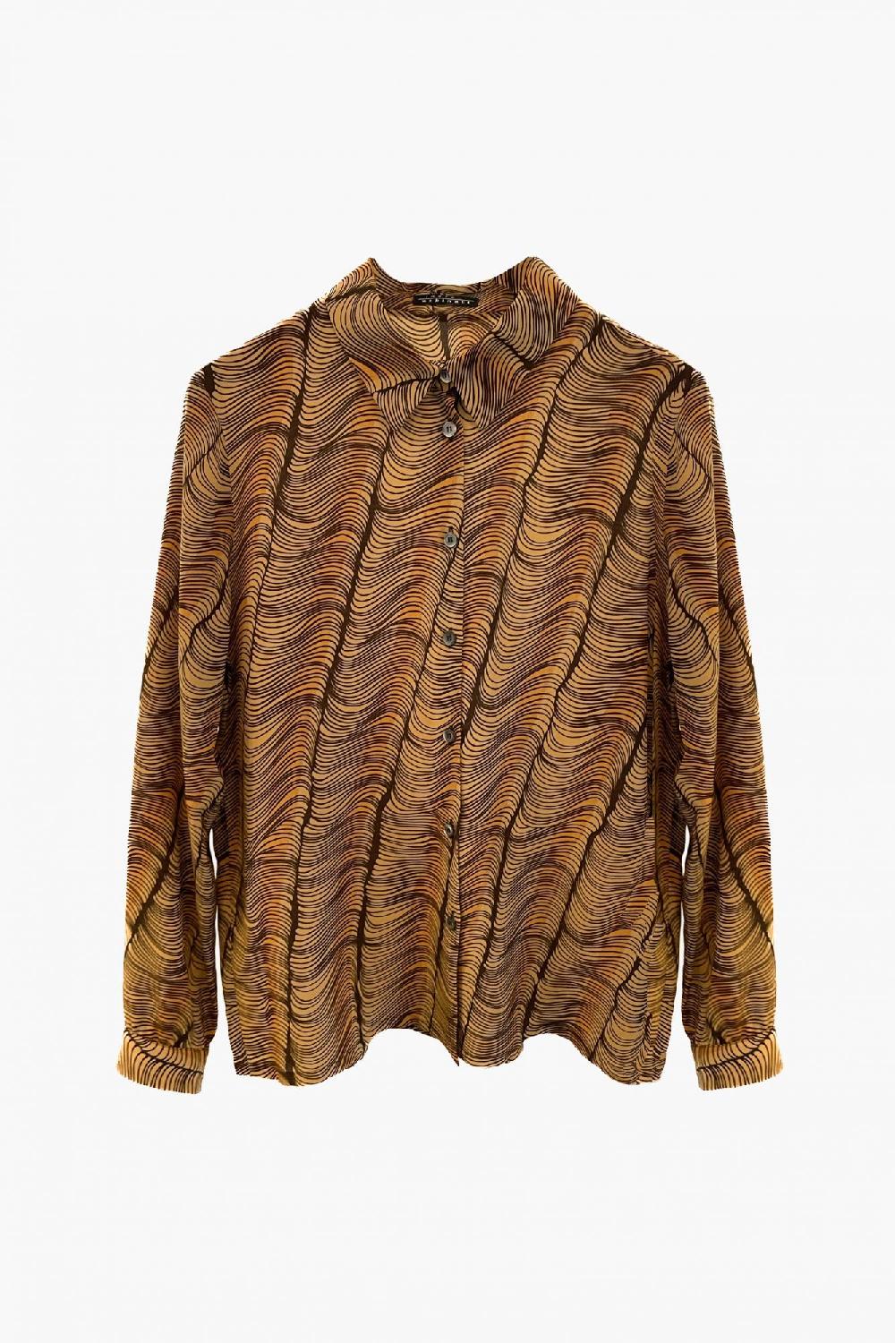 laura urbinati SHIRT STRETCH GEORGETTE ONDE PRINT