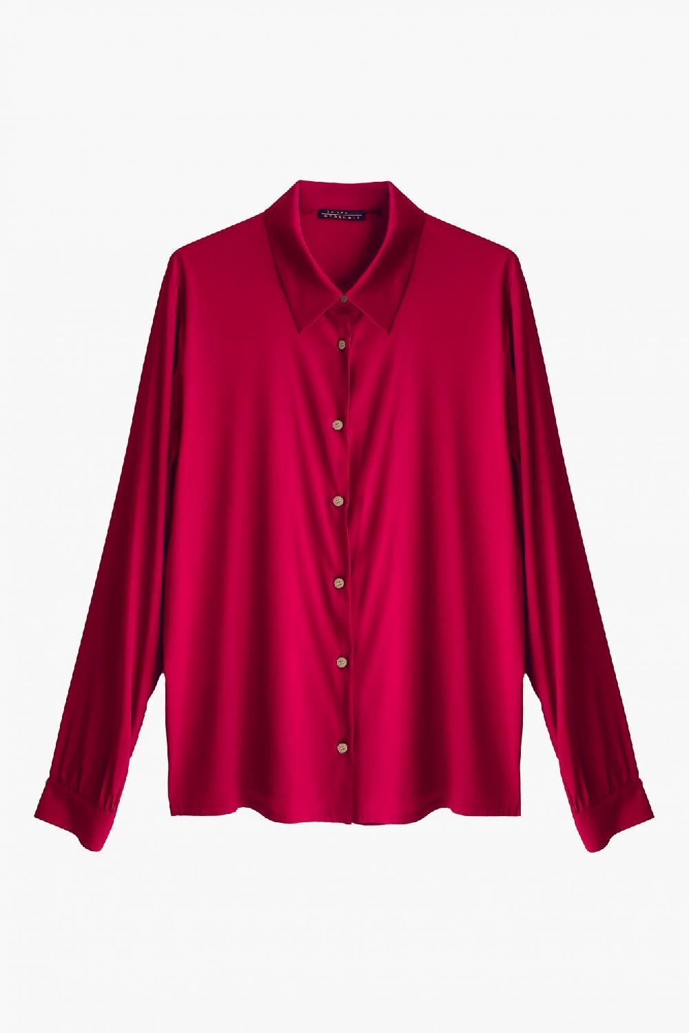 laura urbinati SHIRT STRETCH SILK SATIN