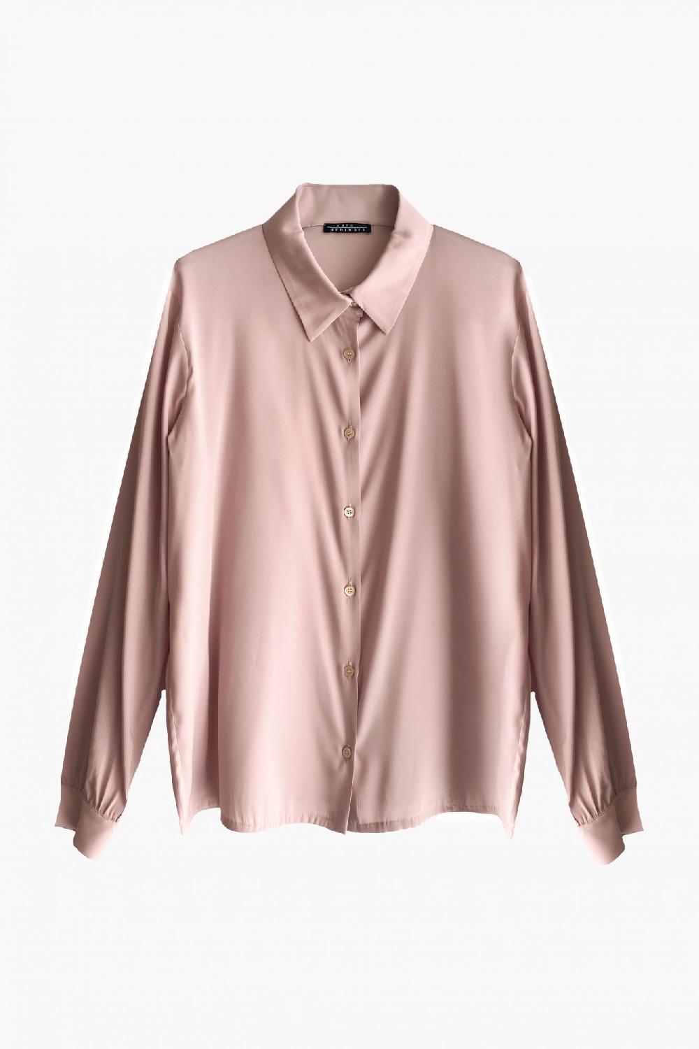 laura urbinati SHIRT STRETCH SILK SATIN