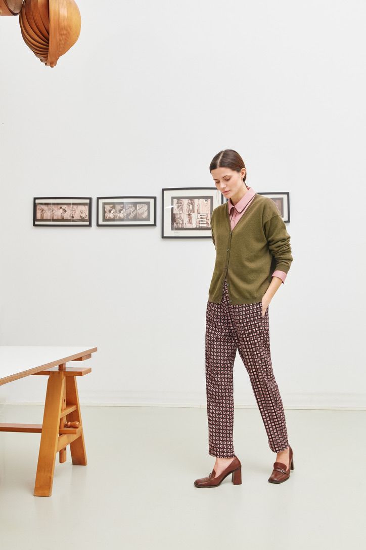 Laura Urbinati SHIRT W/PIPING STRETCH SATIN SILK