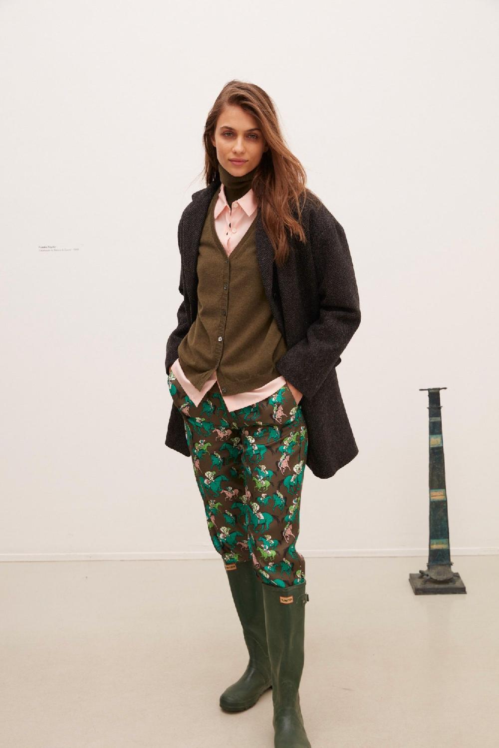 laura urbinati SHORT COCOON COAT CHEVRON