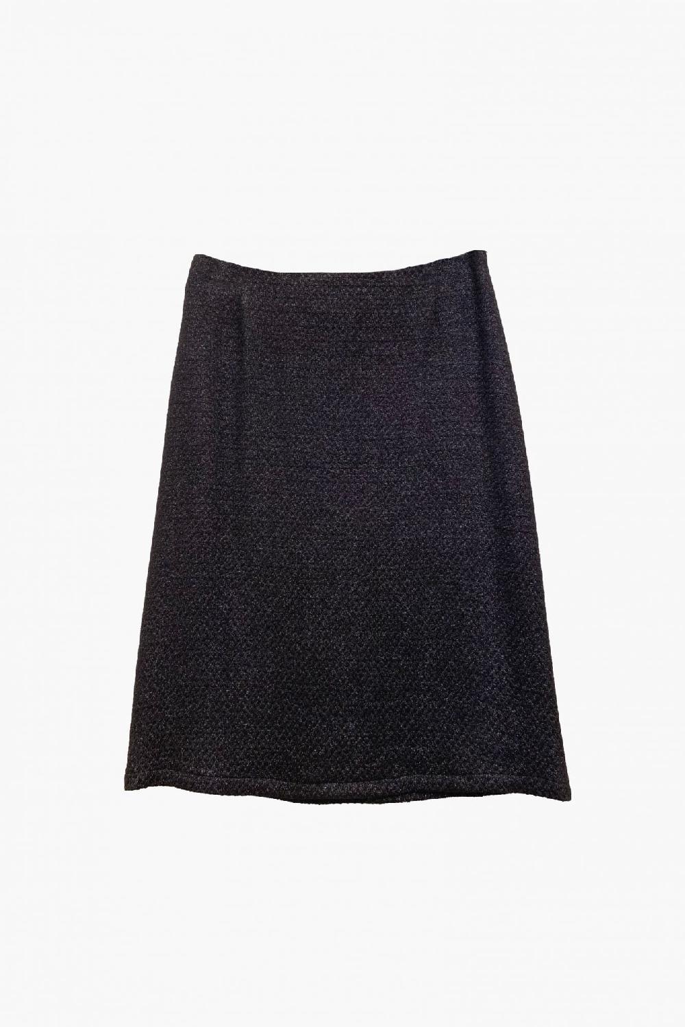 laura urbinati SKIRT CANVAS WOOL LUREX