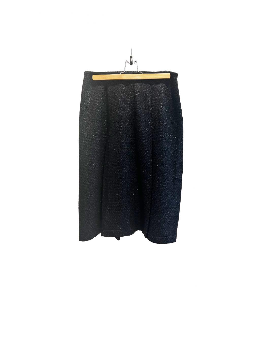 Laura Urbinati SKIRT WITH PLEATS CANVAS LUREX
