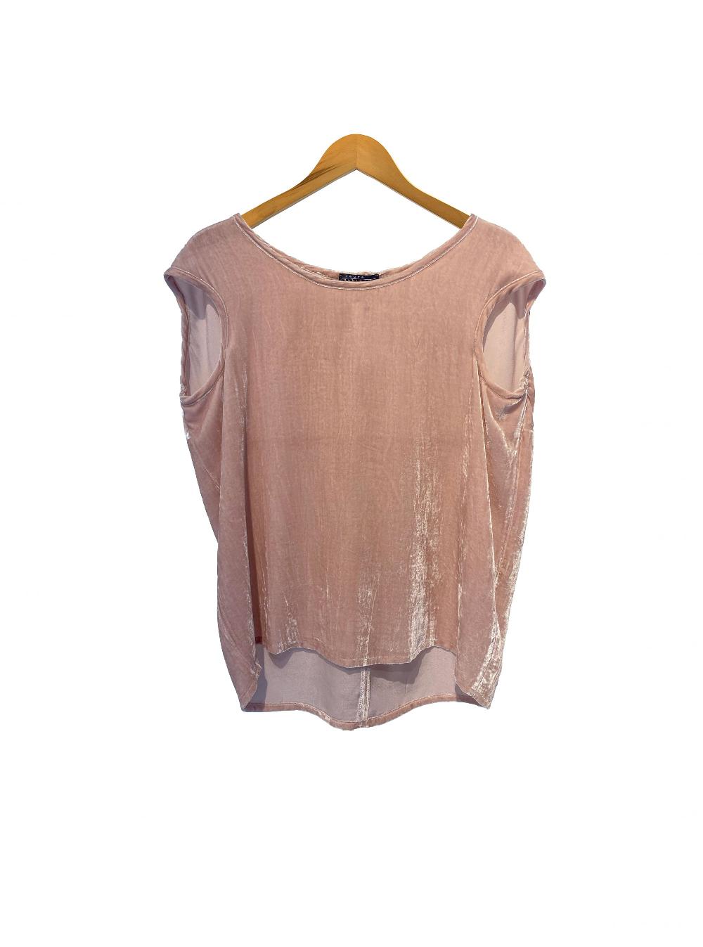laura urbinati TOP SCHIENA SILK VELVET