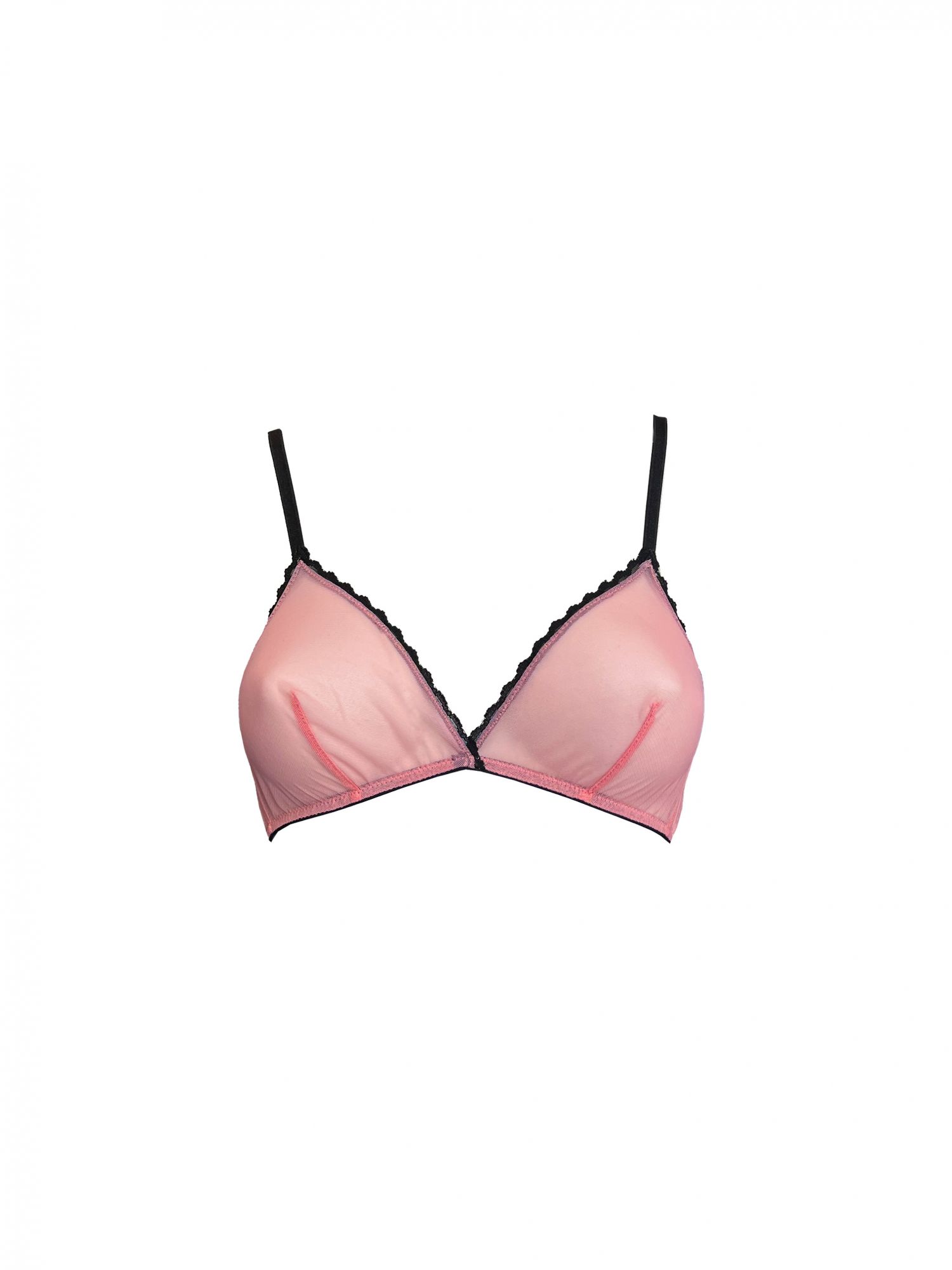 laura urbinati TRIANGLE BRA POWDER STRETCH TOULLE
