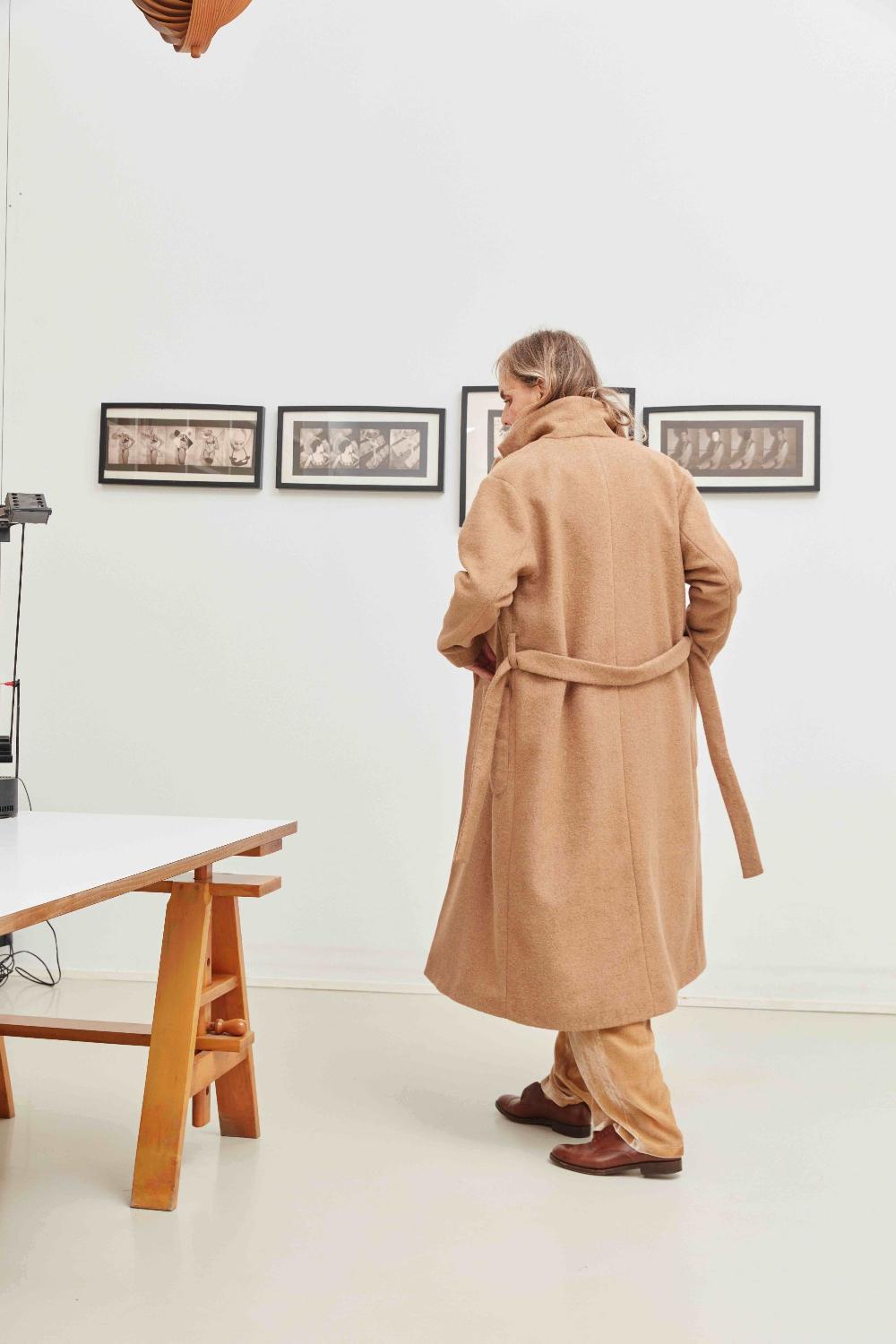 laura urbinati WIDE ELASTIC PANTS SILK VELVET