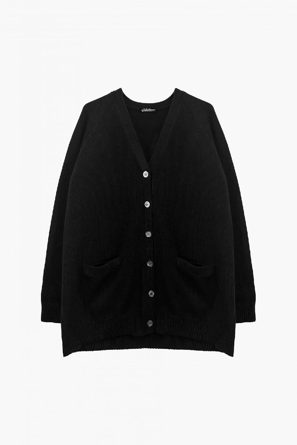 laura urbinati LONG FIT CARDIGAN CHUNKY 100% CASHMERE MADE IN ITALY