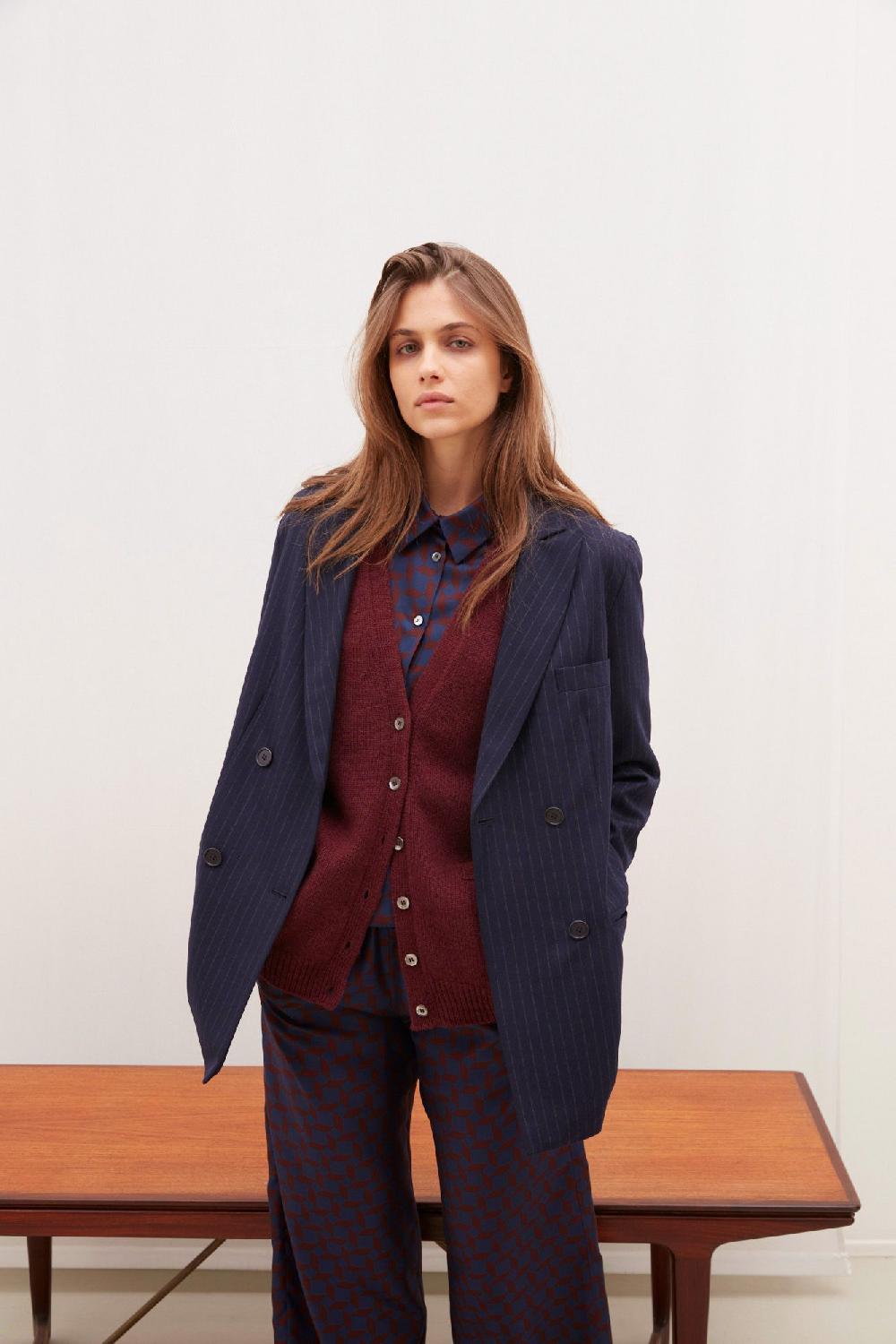 laura urbinati LONG FIT CARDIGAN CHUNKY 100% CASHMERE MADE IN ITALY