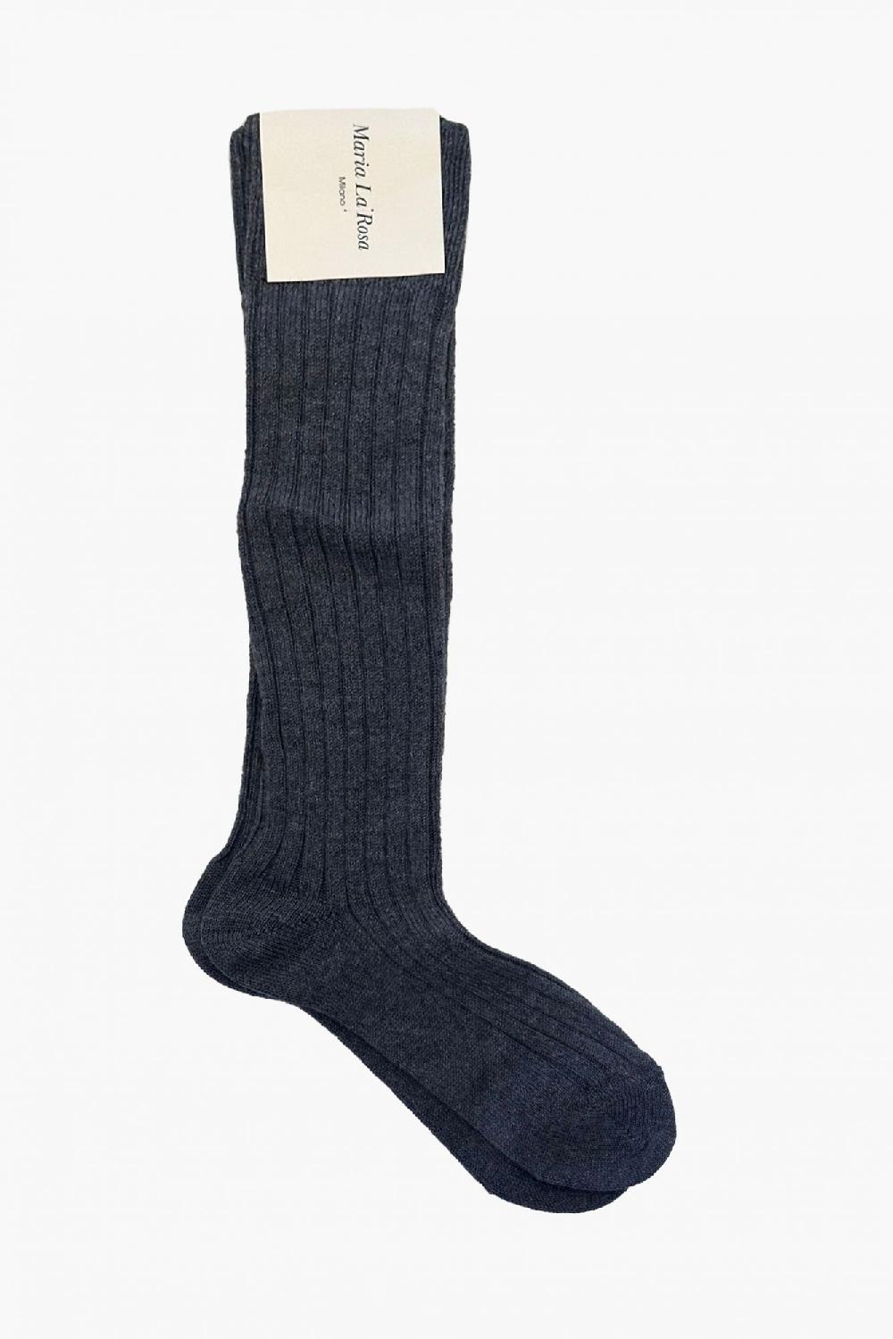laura urbinati MARIA LA ROSA TROUSER COLLEGE SOCKS DARK GREY