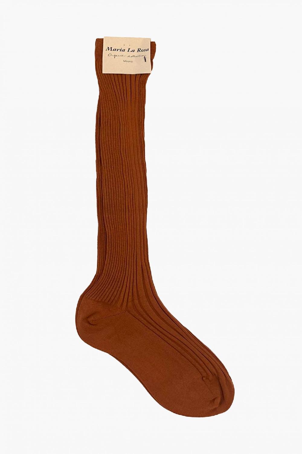 laura urbinati MARIA LA ROSA TROUSER SOCKS CINNAMON