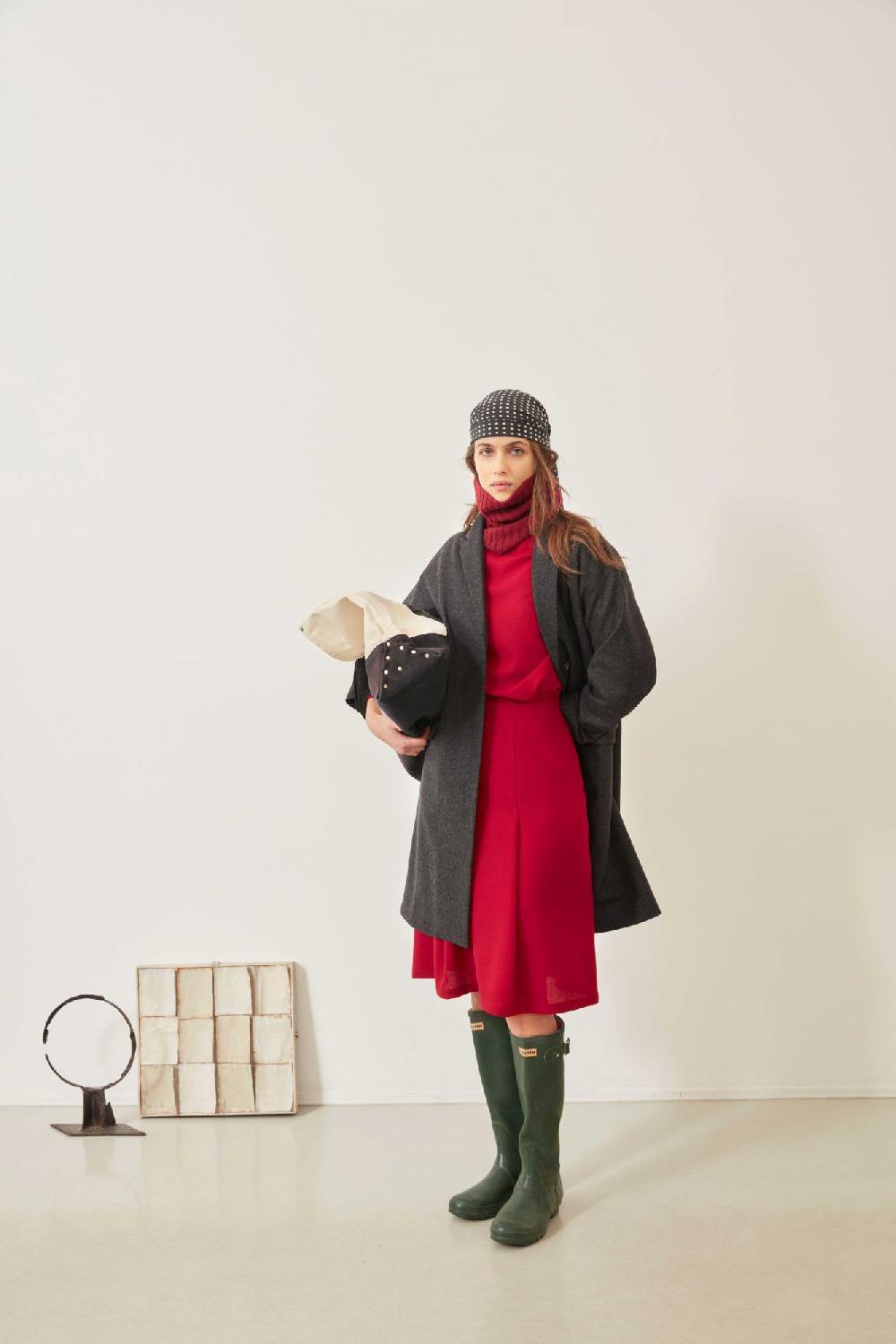 Laura Urbinati NECK STOOD CHUNKY 100% CASHMERE MADE IN ITALY