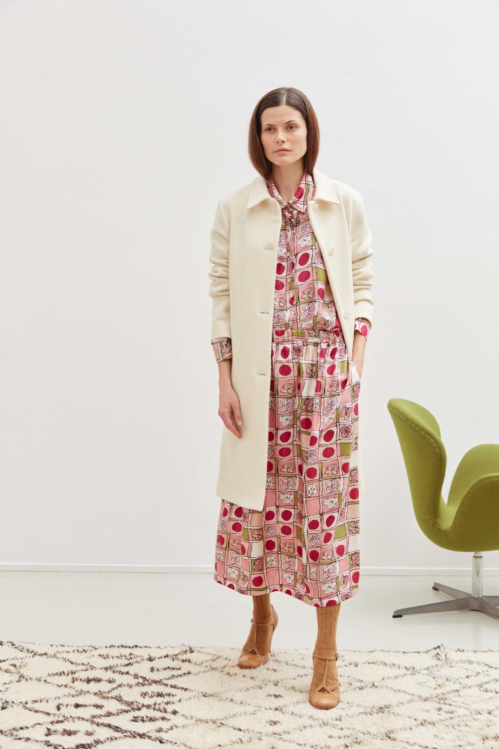 Laura Urbinati OVERSIZE SHIRT FIORI MO PRINT - SILK TWILL