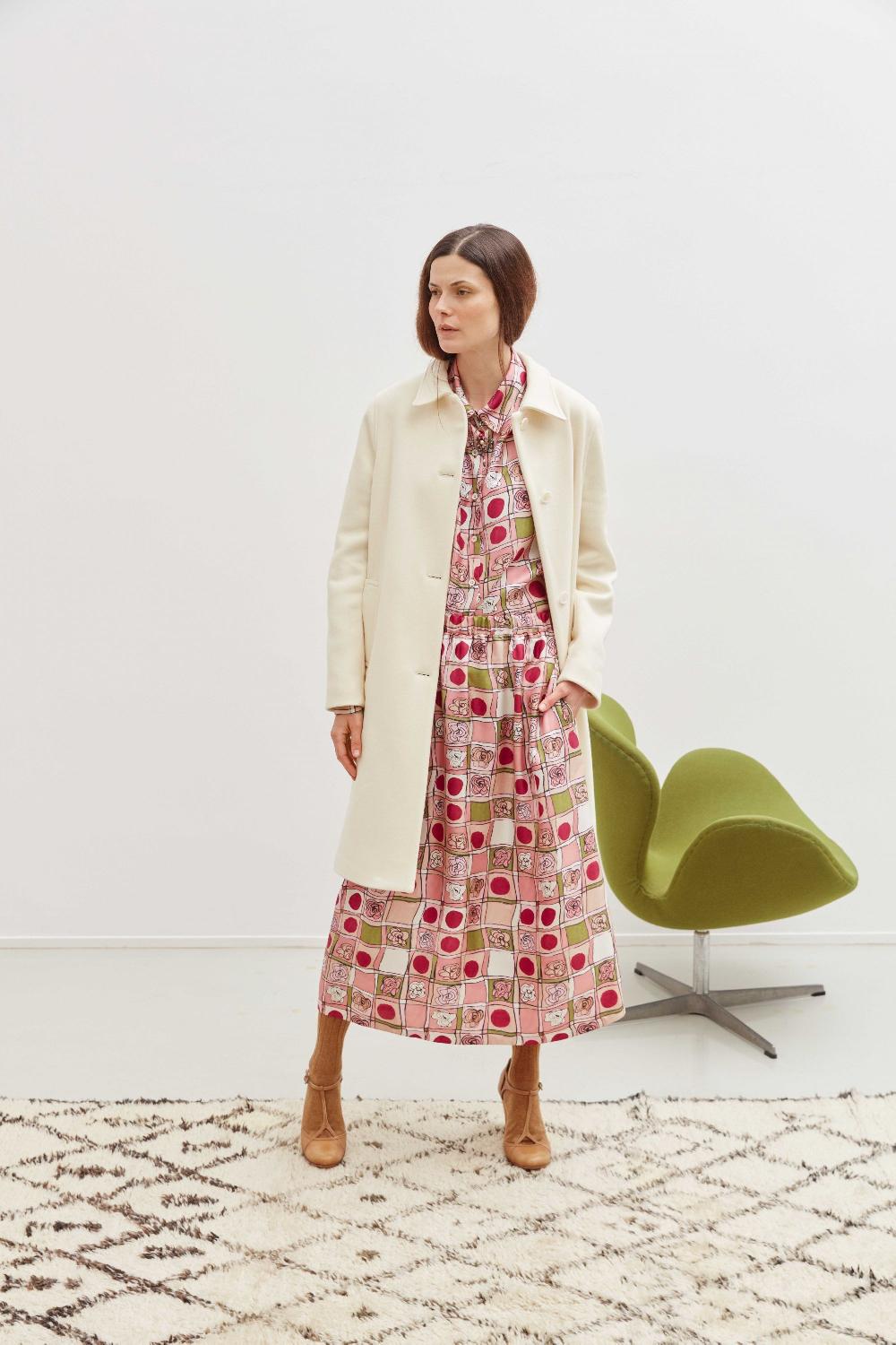 laura urbinati OVERSIZE SHIRT FIORI MO PRINT - SILK TWILL