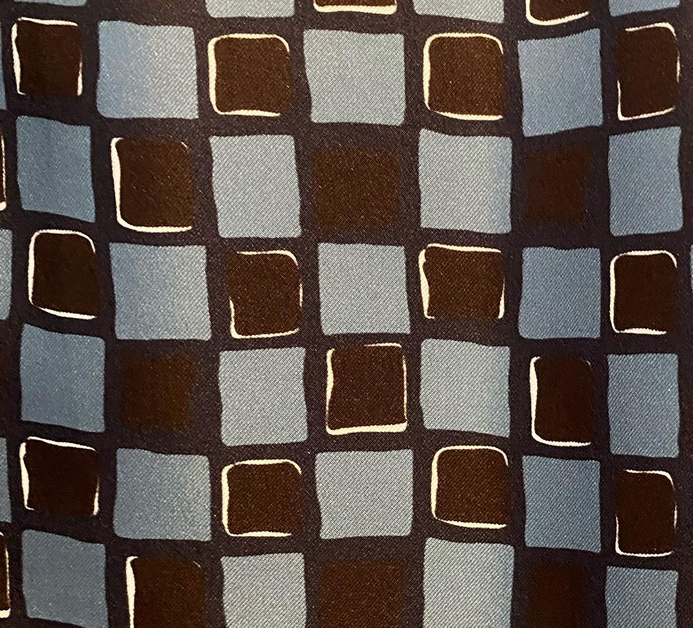 Laura Urbinati OVERSIZED SHIRT SILK TWILL DAMIER PRINT