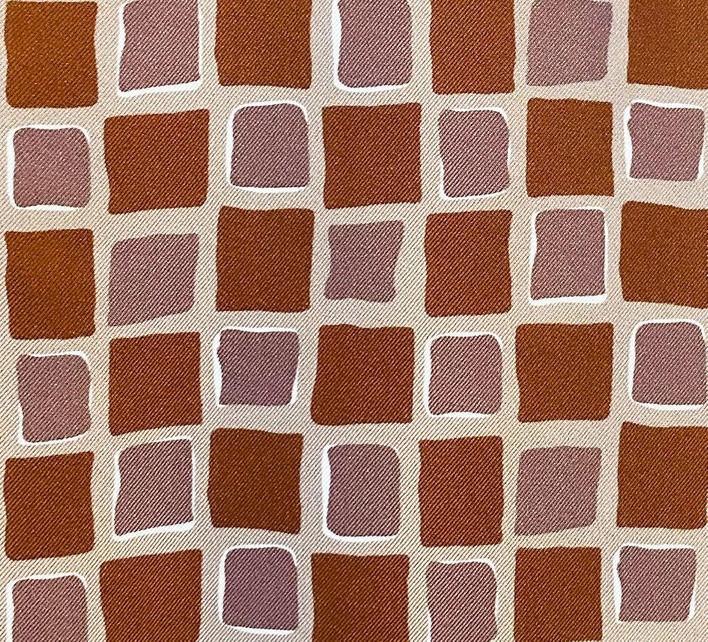 Laura Urbinati PAJAMA SHIRT SILK TWILL DAMIER PRINT