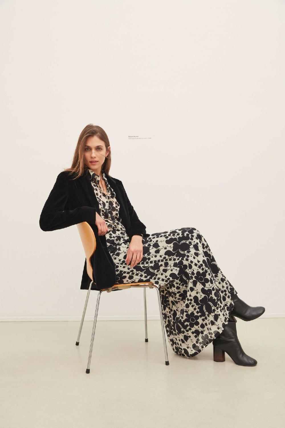 Laura Urbinati SHIRT STRETCH GEORGETTE MATTONELLA PRINT