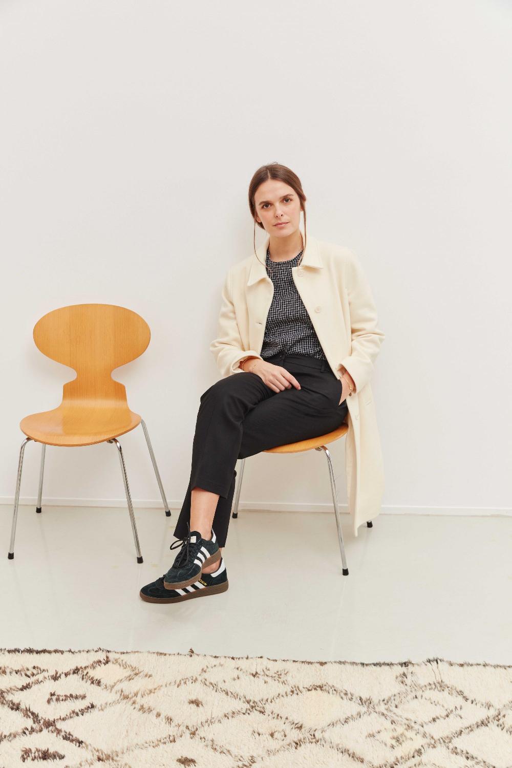 Laura Urbinati STRAIGHT PANTS WOOL CASHMERE STRETCH FLANNEL