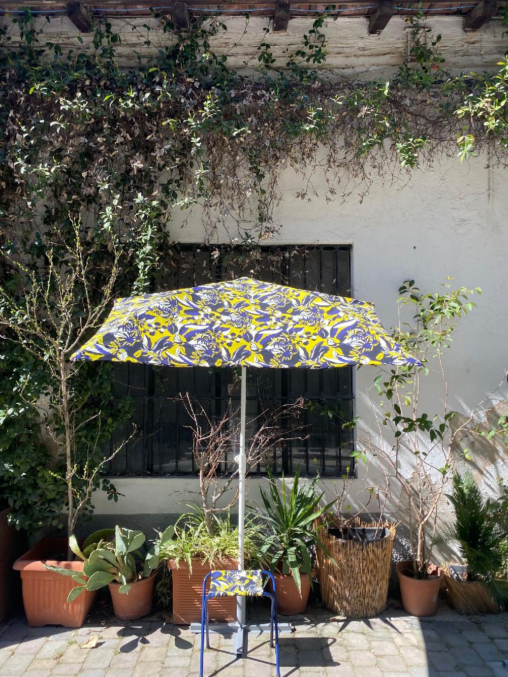 Laura Urbinati SUN SEMI-UMBRELLA UPCYCLED ARCHIVE MATTE POLYAMIDE PRINT