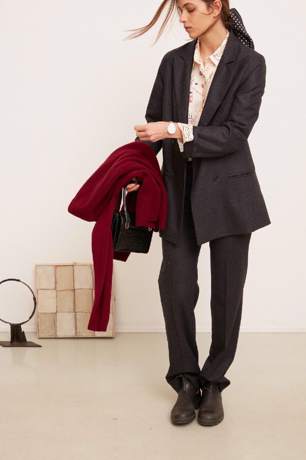 laura urbinati TROUSERS STRETCH FLANNEL (SOON BACK IN STOCK)