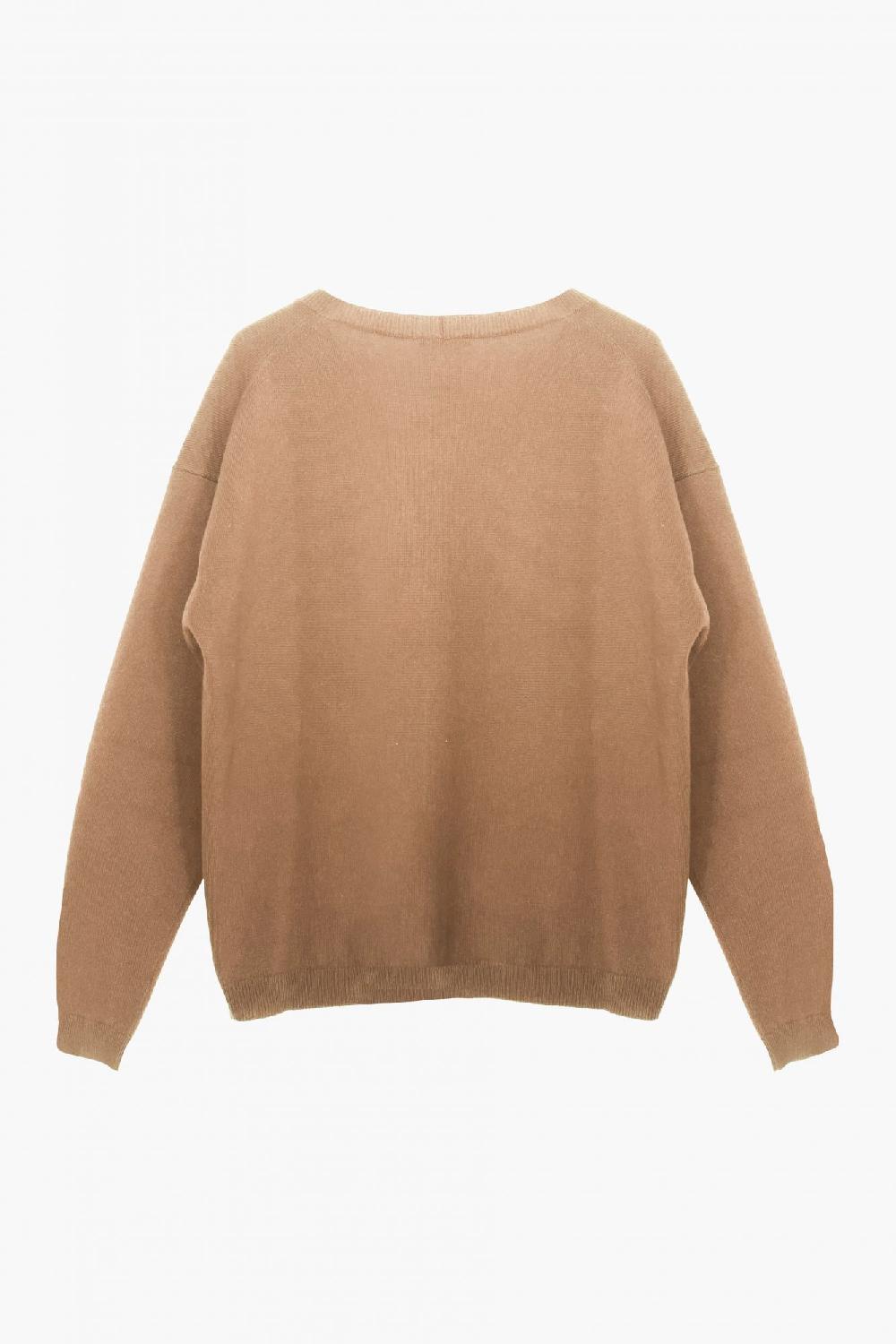 Laura Urbinati V-NECK CARDIGAN 100% CASHMERE MADE IN ITALY