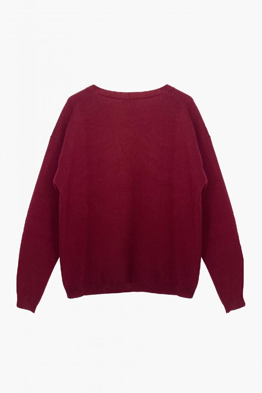 Laura Urbinati V-NECK CARDIGAN 100% CASHMERE MADE IN ITALY