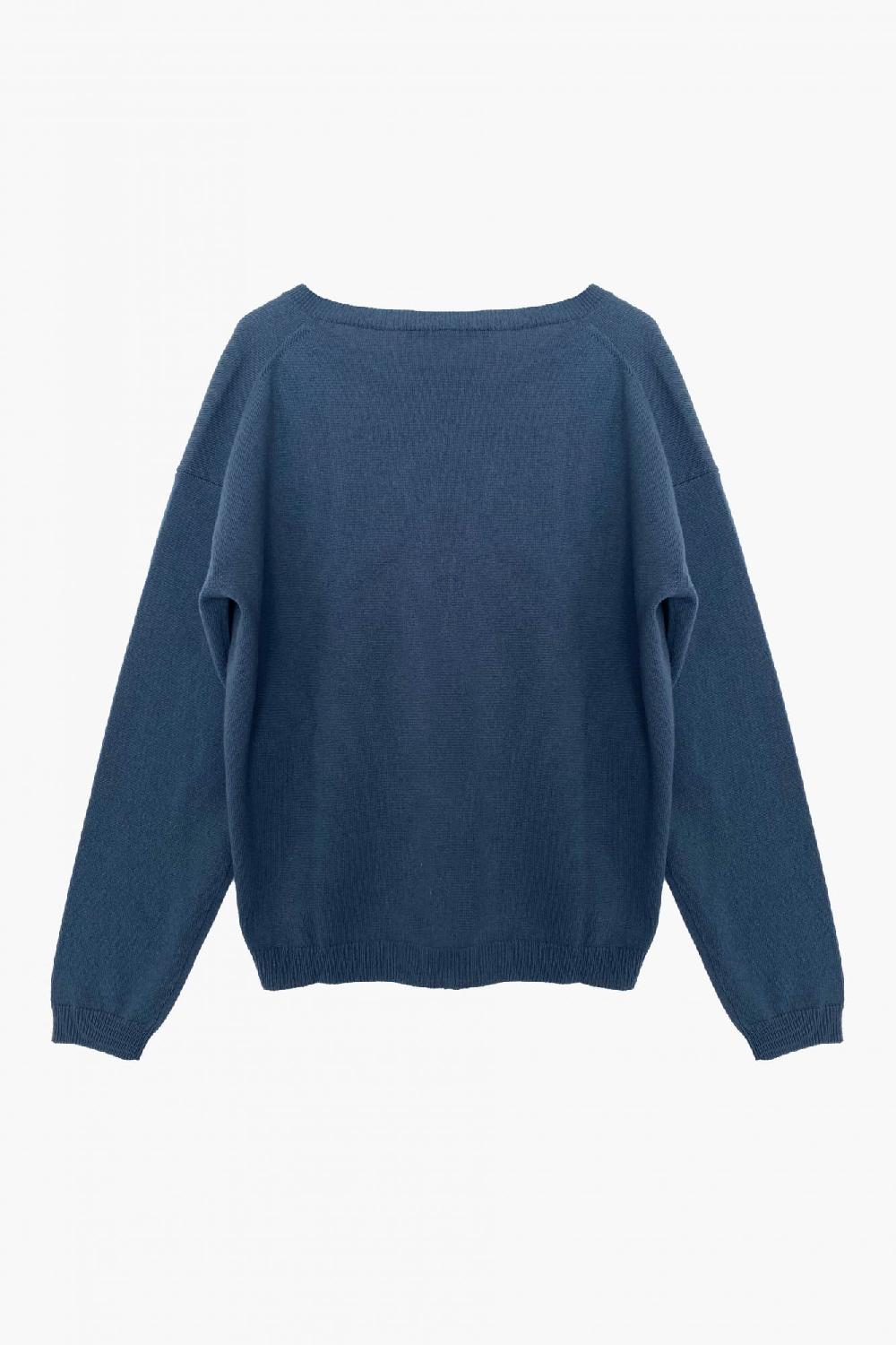 Laura Urbinati V-NECK CARDIGAN 100% CASHMERE MADE IN ITALY