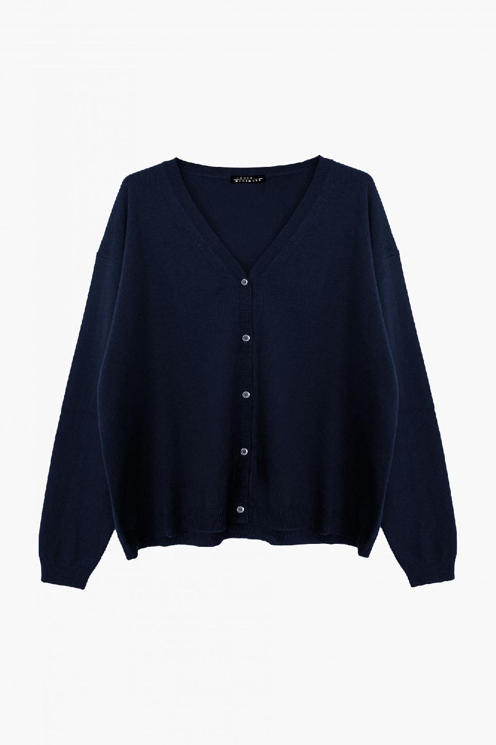 laura urbinati V-NECK CARDIGAN 100% CASHMERE MADE IN ITALY