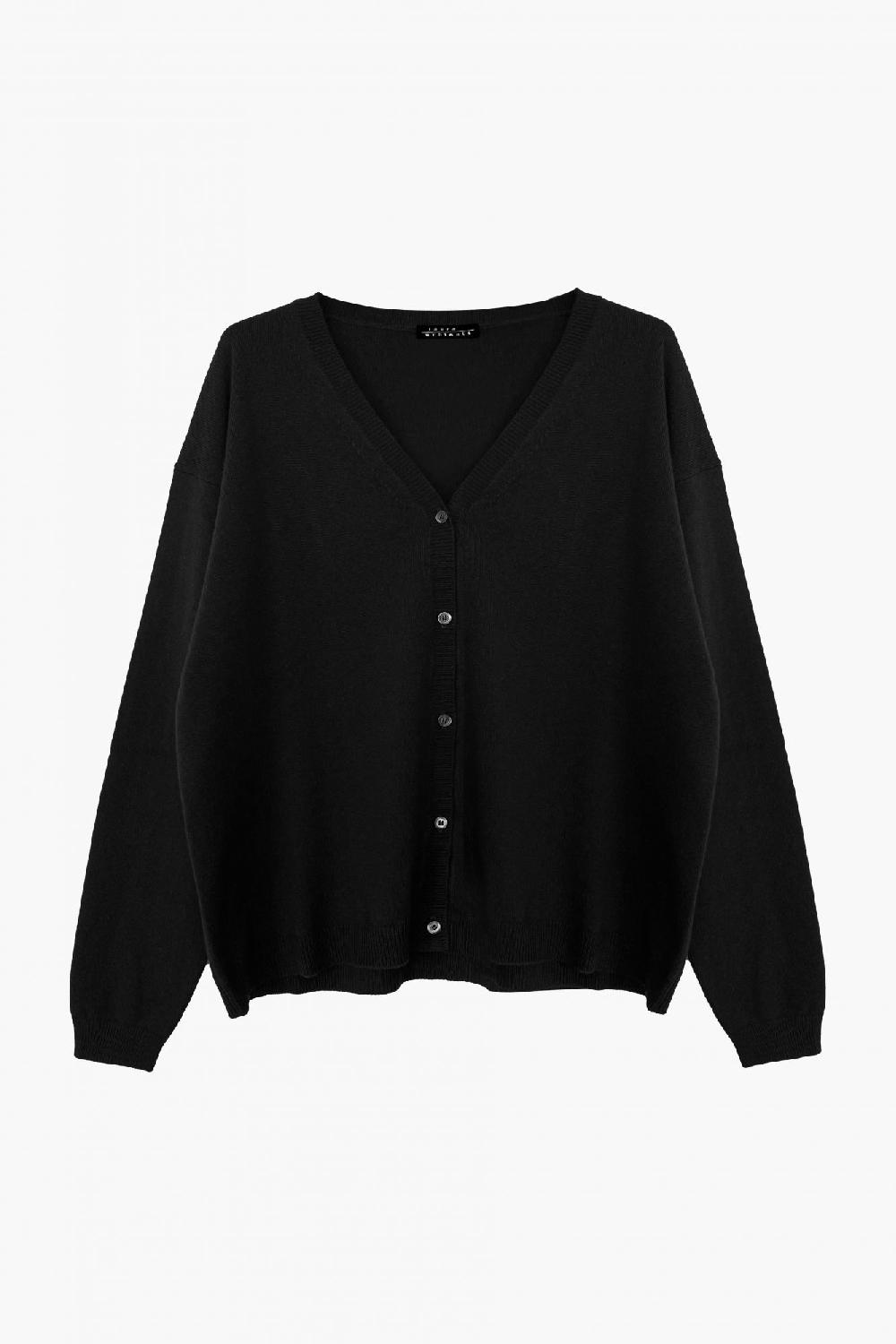 laura urbinati V-NECK CARDIGAN 100% CASHMERE MADE IN ITALY