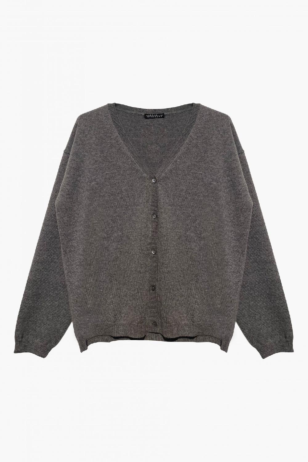 laura urbinati V-NECK CARDIGAN 100% CASHMERE MADE IN ITALY