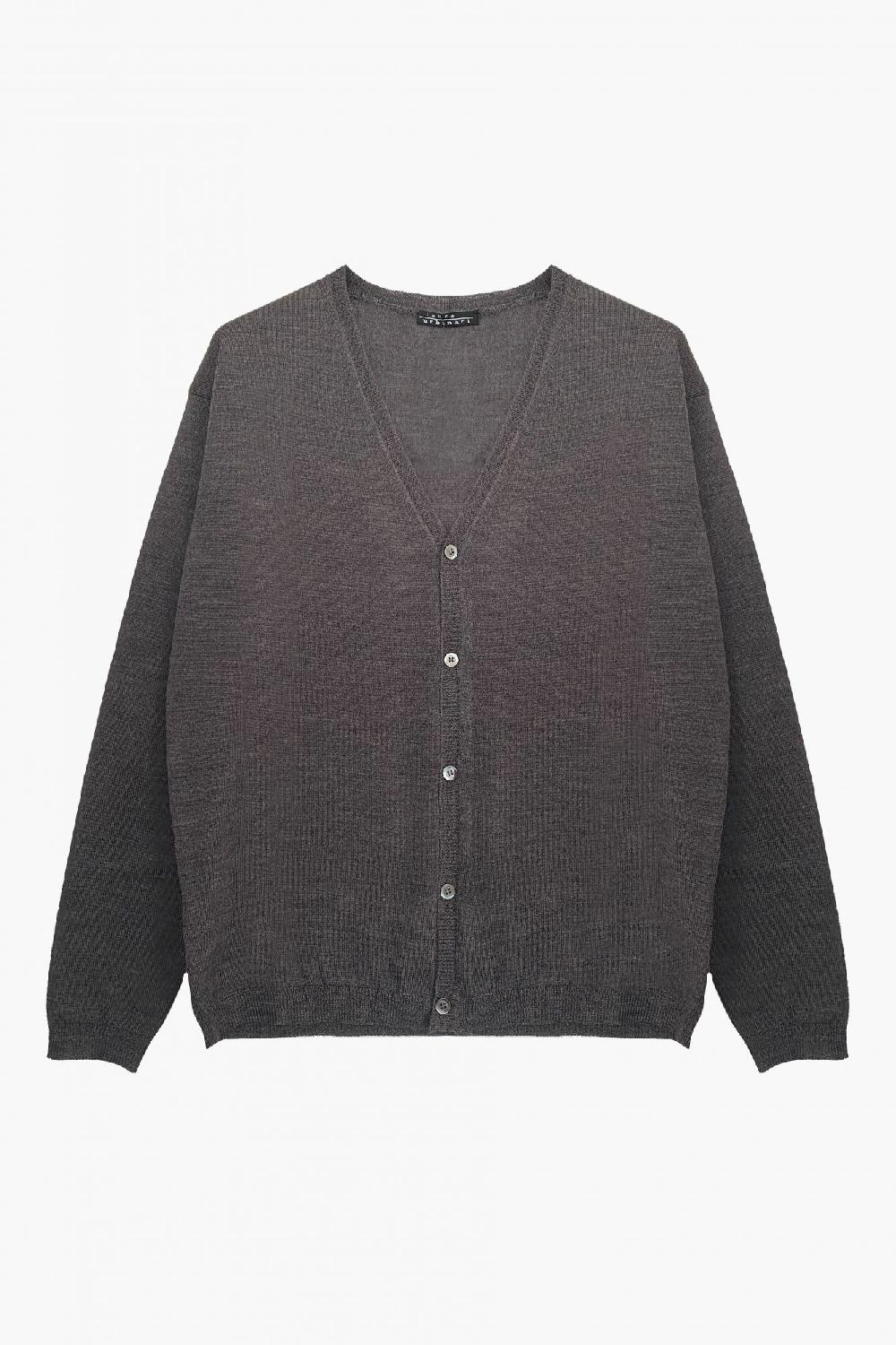 laura urbinati V-NECK CARDIGAN MERINO EXTRA FINE WOOL