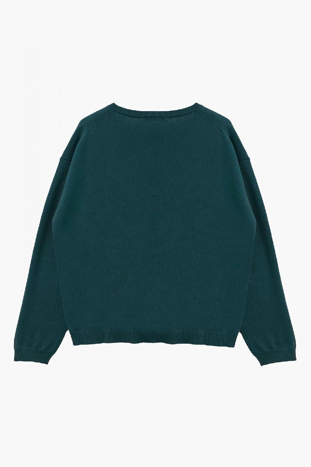 Laura Urbinati V-NECK SWEATER 100% CASHMERE MADE IN ITALY